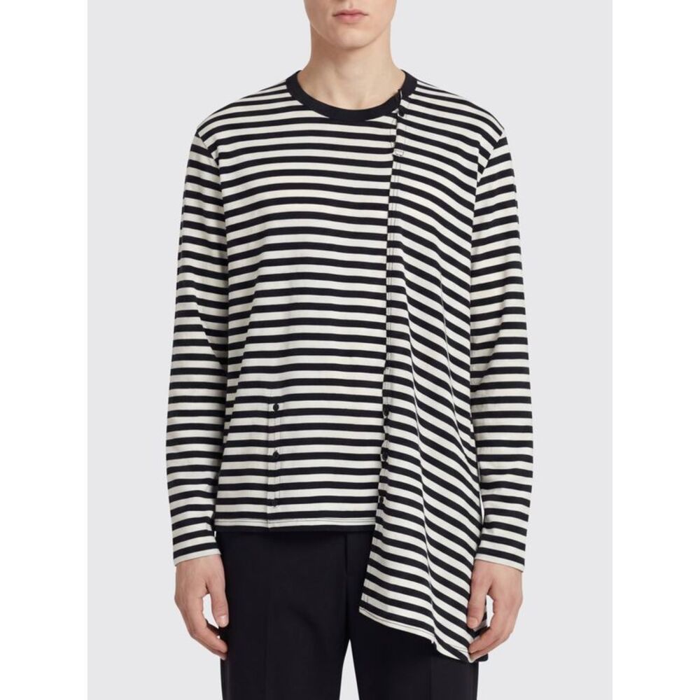 Yohji Yamamoto Men Yohji Yamamoto Striped Cotton Knit